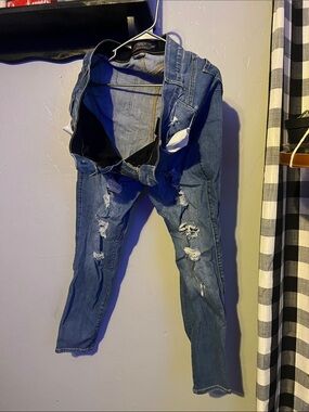 torrid Ripped Mid-Blue Skinny Jeans